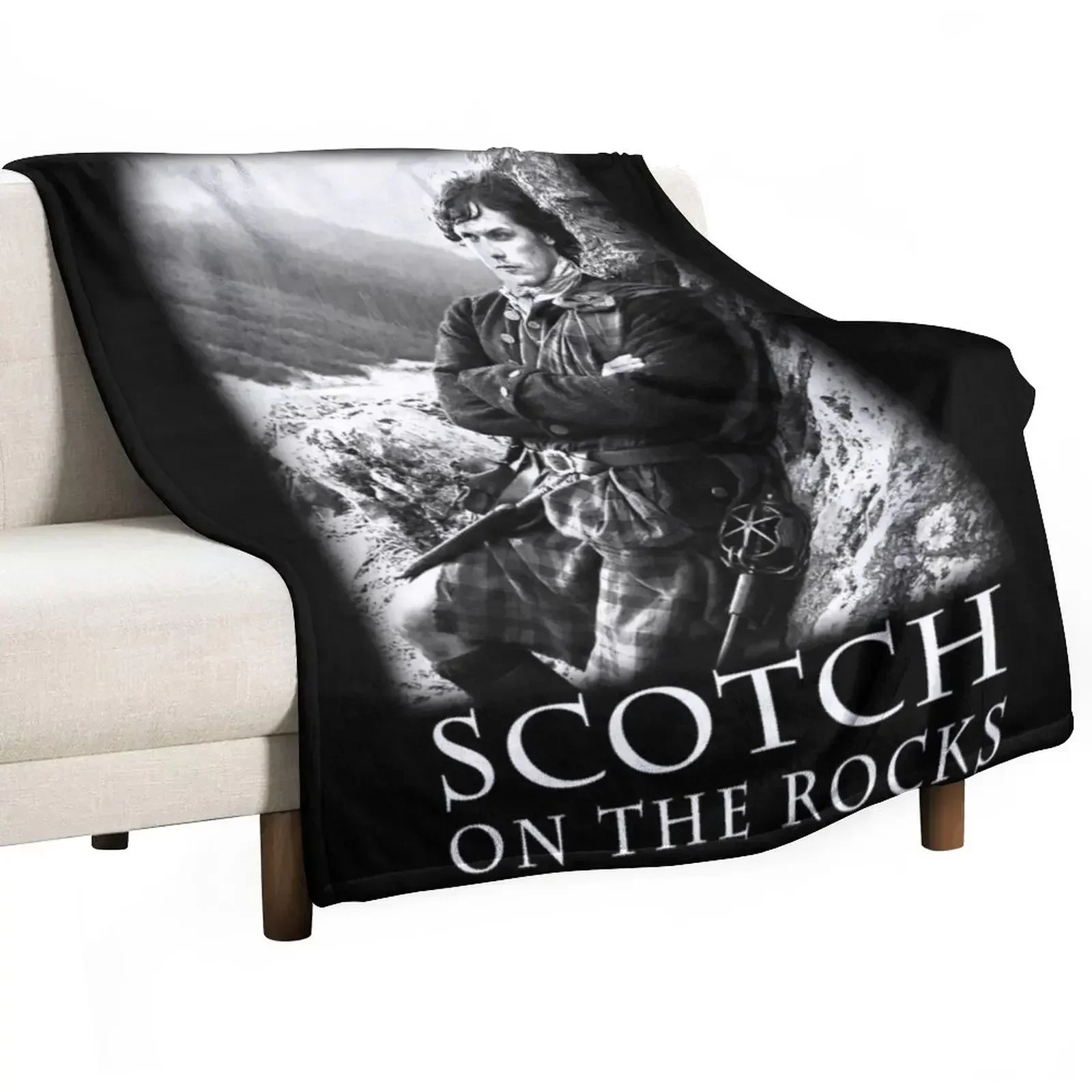 

I'll Have a Scotch on The Rocks Throw Blanket Moving Picnic Blankets