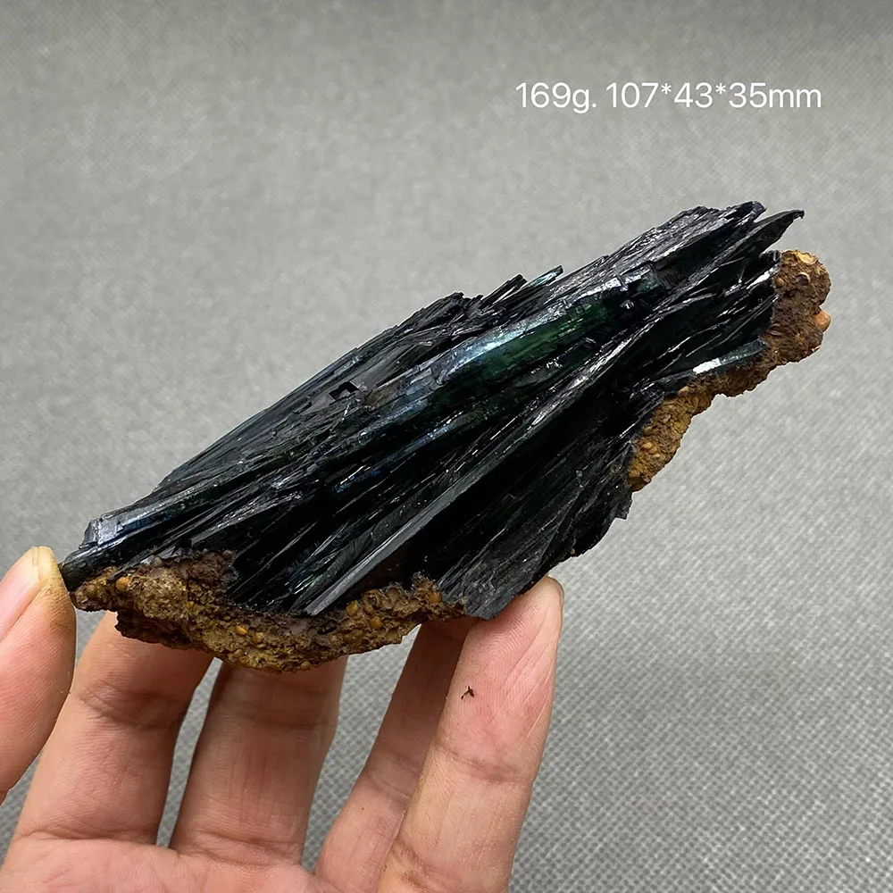 100% natural rare Brazil Vivianite （Blue ironearth） mineral specimen stones and crystals healing crystals quartz