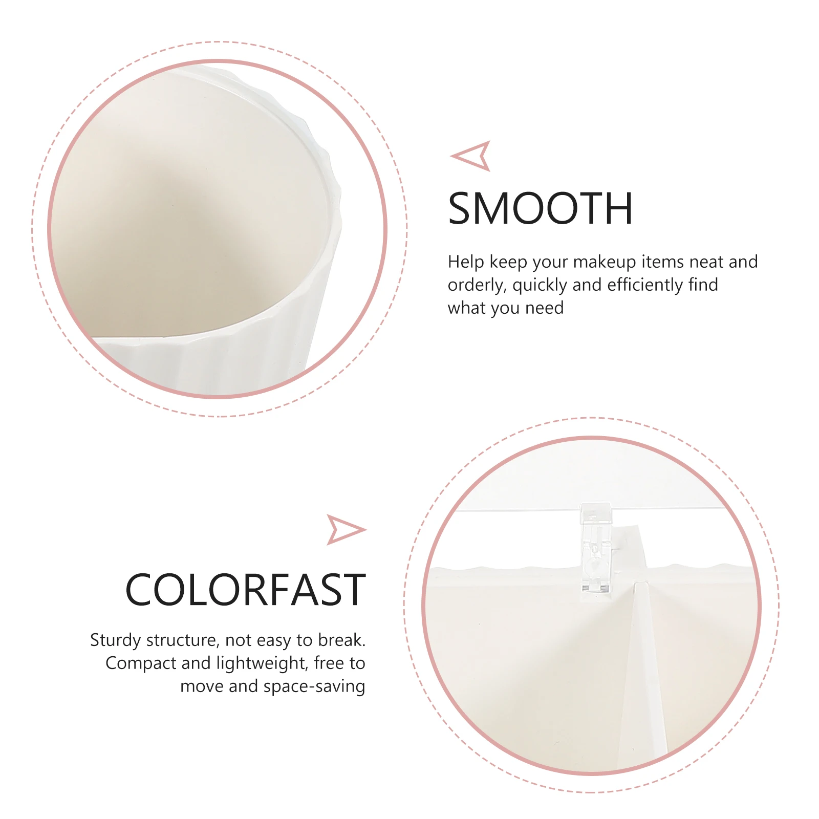 

Multifunctional Beauty Egg Storage Box Desktop Organizer Makeup Container Cotton Swab Holder Case For Bathroom