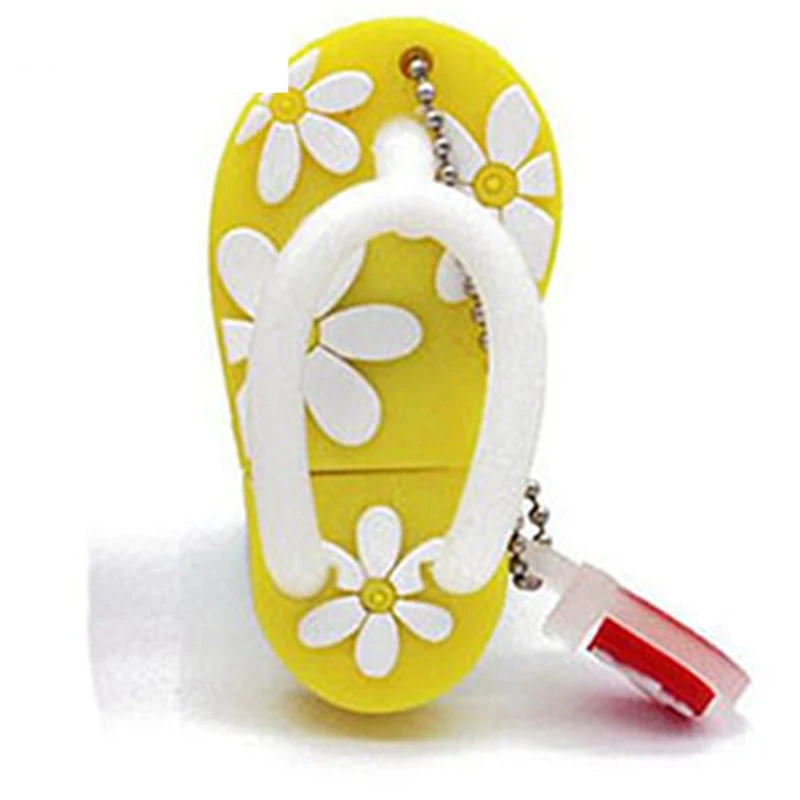 Cartoon Slippers Model Pen Drive Real Capacity Gift USB Flash Drives Red Memory Stick Pendrive 64GB/32GB/16GB/8GB/4GB U Disk