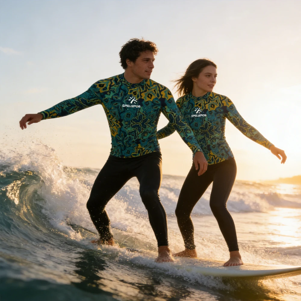 

Мужские и женские лонгсливы-рашгарды: высококачественные купальники, роскошная пляжная одежда, дышащая спортивная одежда для водных видов спорта