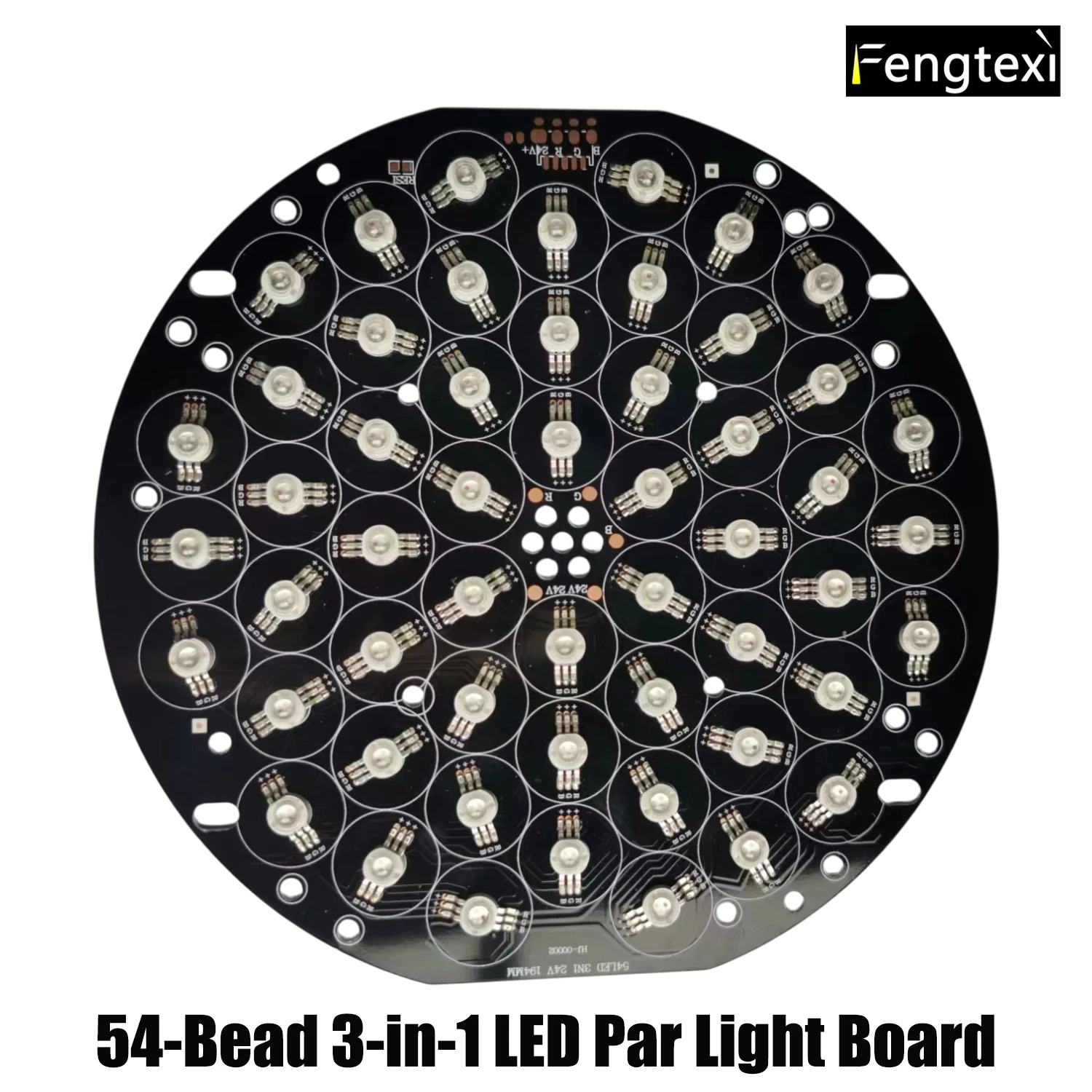 54-Bead RGB 3-in-1 LED Board for LED Par Light Panels
