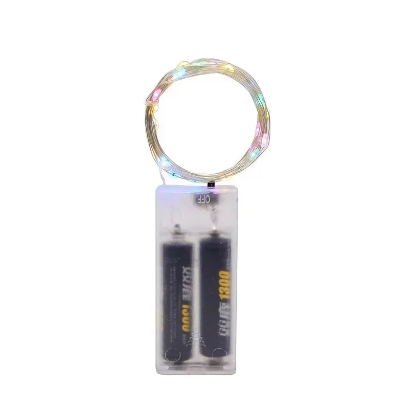 10/20/30M Lucine Filo di Rame argento Contenitore di Batteria LED Luci Della Stringa per Natale Camera Da Letto Festa Decorazione di Nozze Regali