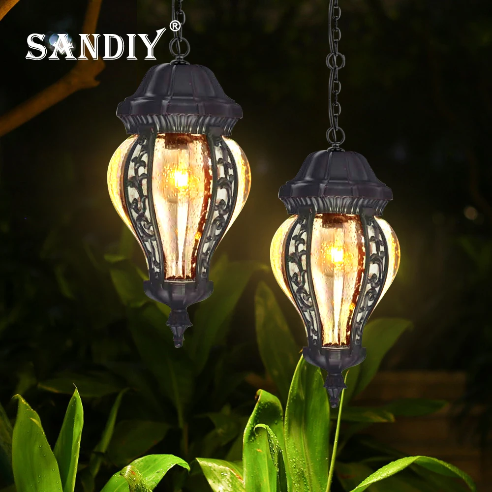 

SANDIY Vintage Outdoor Wall Light Antique Porch Lamp Retro Wall Sconce for Villa Patio Aisle Courtyard Exterior Lighting E27/E26