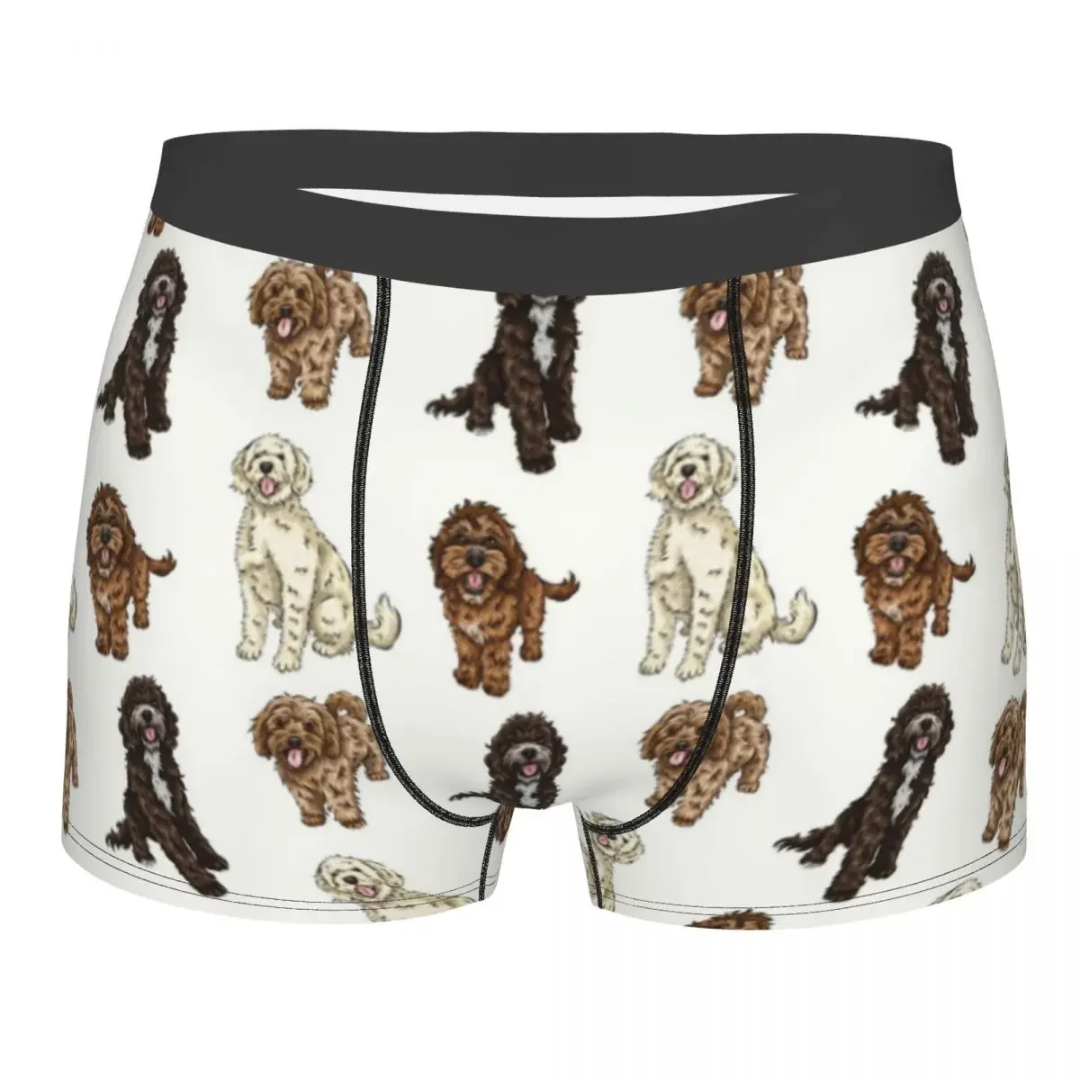 Male Sexy Poodle Cross Collection Underwear Labradoodle Sproodle Boxer Briefs Soft Shorts Panties Underpants