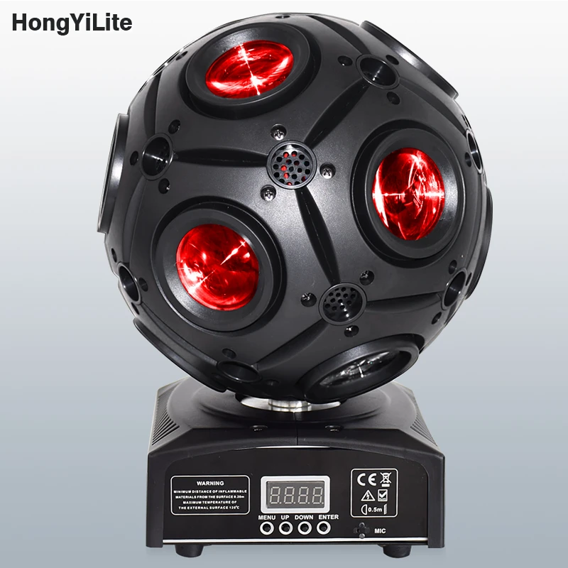 HongYiLite 9x12W LED Moving Head Football Light Lyre Dmx 360 ° Infinite Rotation Beam RGBW 4in1 Stage Ktv Christmas Disco DJ Bar