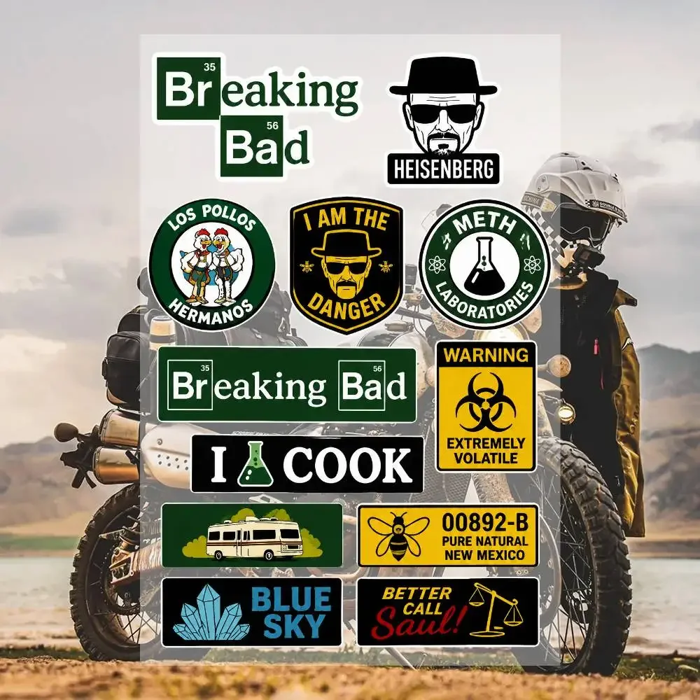 B-reA-kI-nG- B-A-D- Waterproof Vinyl Stickers for Car Motorcycle Bike Skateboard Laptop Bottle Phone