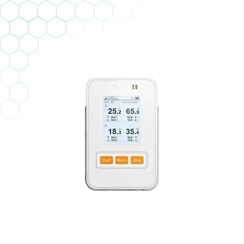 Biological database temperature recorder, laboratory cryogenic RCW-360P-T 4G/Wifi digital data recorder, 40C ~ 80C humidity