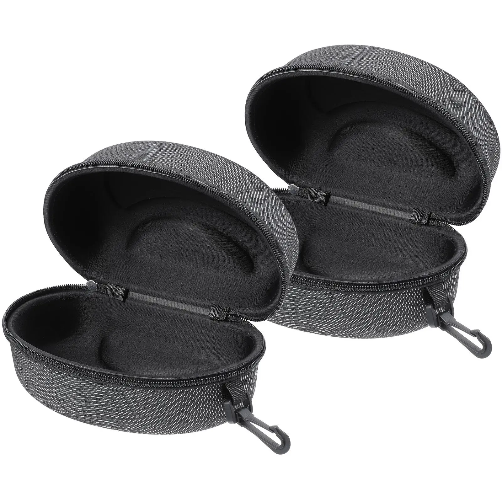 

2pcs Motorcycle Glasses Case Large Size Shockproof Durable EVA Sunglasses Goggles Storage Outdoor Skiing Accessories