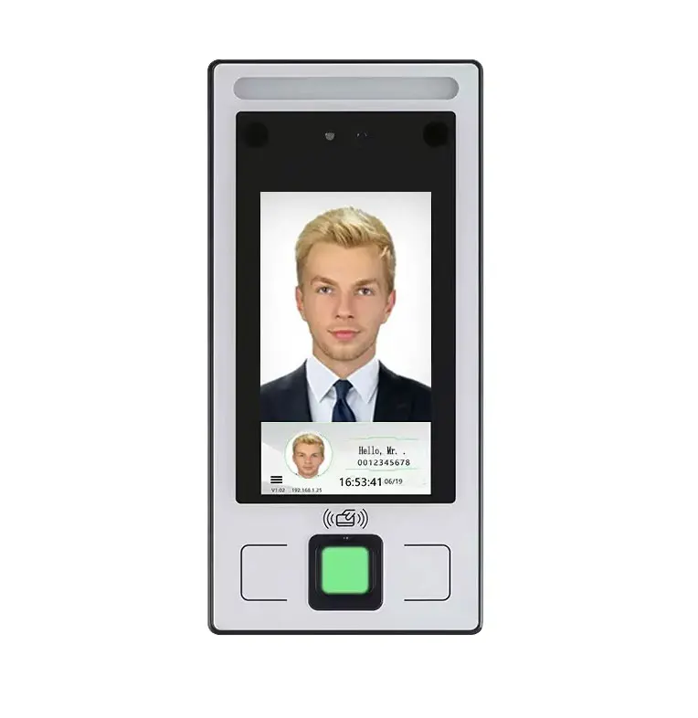 4.3in Face Biometric Time Attendance Device Face Recognition System Biometric Access Control Device For Office Buildings