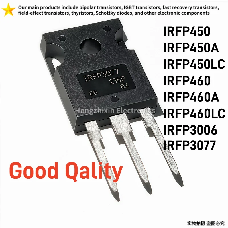 10PCS New IRFP450 IRFP450A IRFP450LC IRFP460 IRFP460A IRFP460LC IRFP3006 IRFP3077 TO-247 N Channel Power MOSFET Transistor