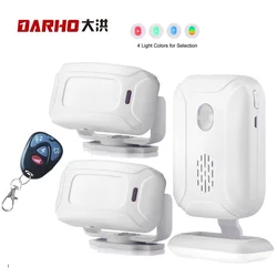 Darho-timbre inalámbrico de seguridad para el hogar, timbre de puerta con Sensor de movimiento infrarrojo IR, alarma de entrada, 36 tonos