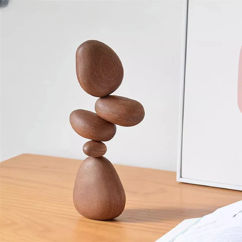 

Balanced Rock Log Decoration Living Room Bedroom Wine Cabinet Table Nordic Puzzle Decompression Home Accessories