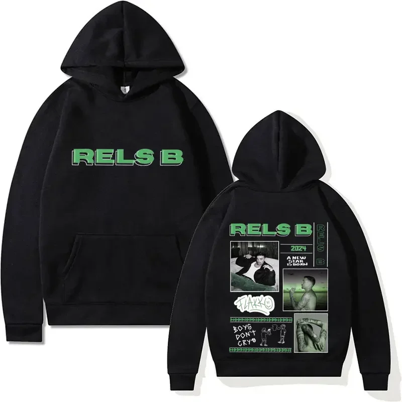 

Pop Rapper RELS B Skinny Flakk A New Star Hoodies Mens Women Clothing Fashion Oversized Hip Hop Pullovers Harajuku Hoodie Street