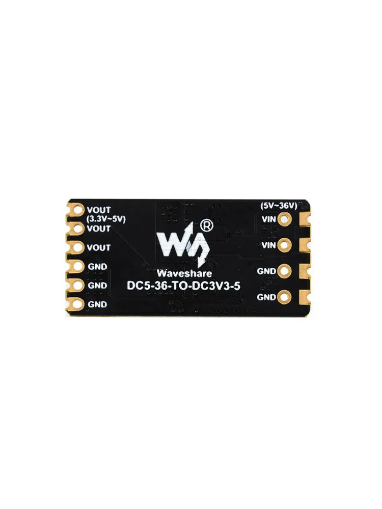 Waveshare DC-DC Buck Mini Module, Configurable 3.3V Or 5V buck voltage regulation output，Compact Size And Easy To Integrate