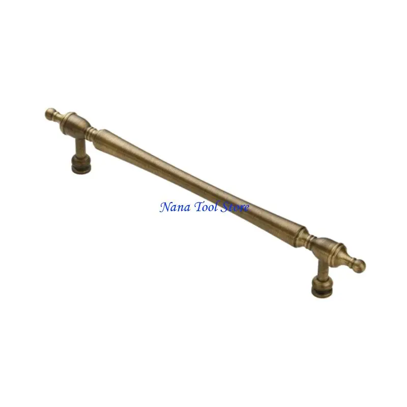 31GJ Strong Brass Cabinets Pulls Ergonomic Handle Multiple for French Door Drawer