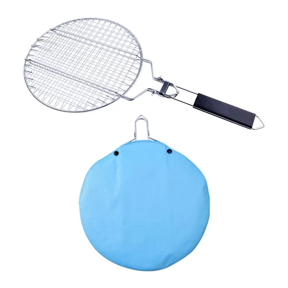 

Stainless Steel BBQ Mesh Clip Square Tools Picnic Barbecue Supply Grilled Fish Clips Net Lightweight Practical Style