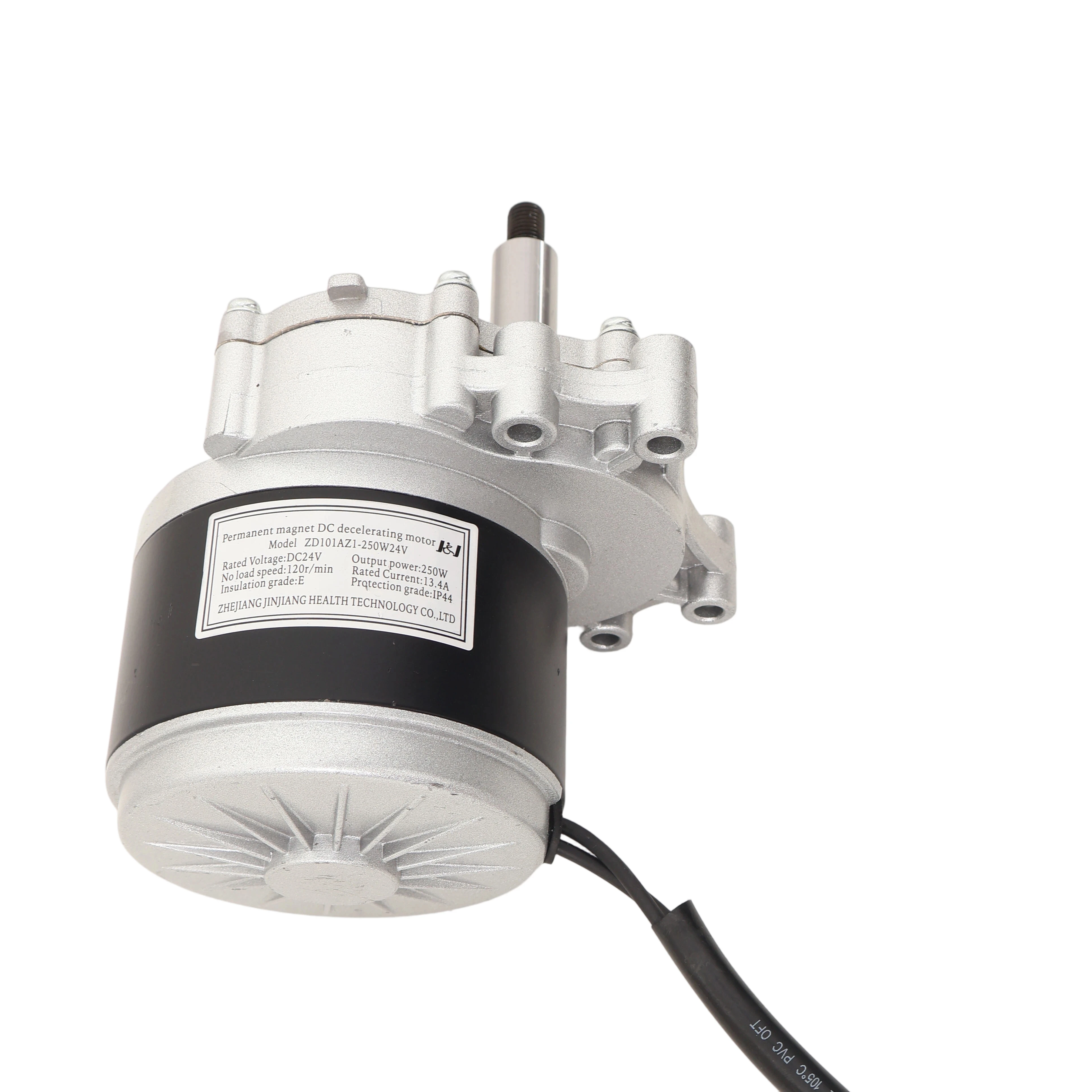 24V 250W 120RPM Brushed DC Gear Motor With Output Shaft For Wheelchair Drive DJL00301114