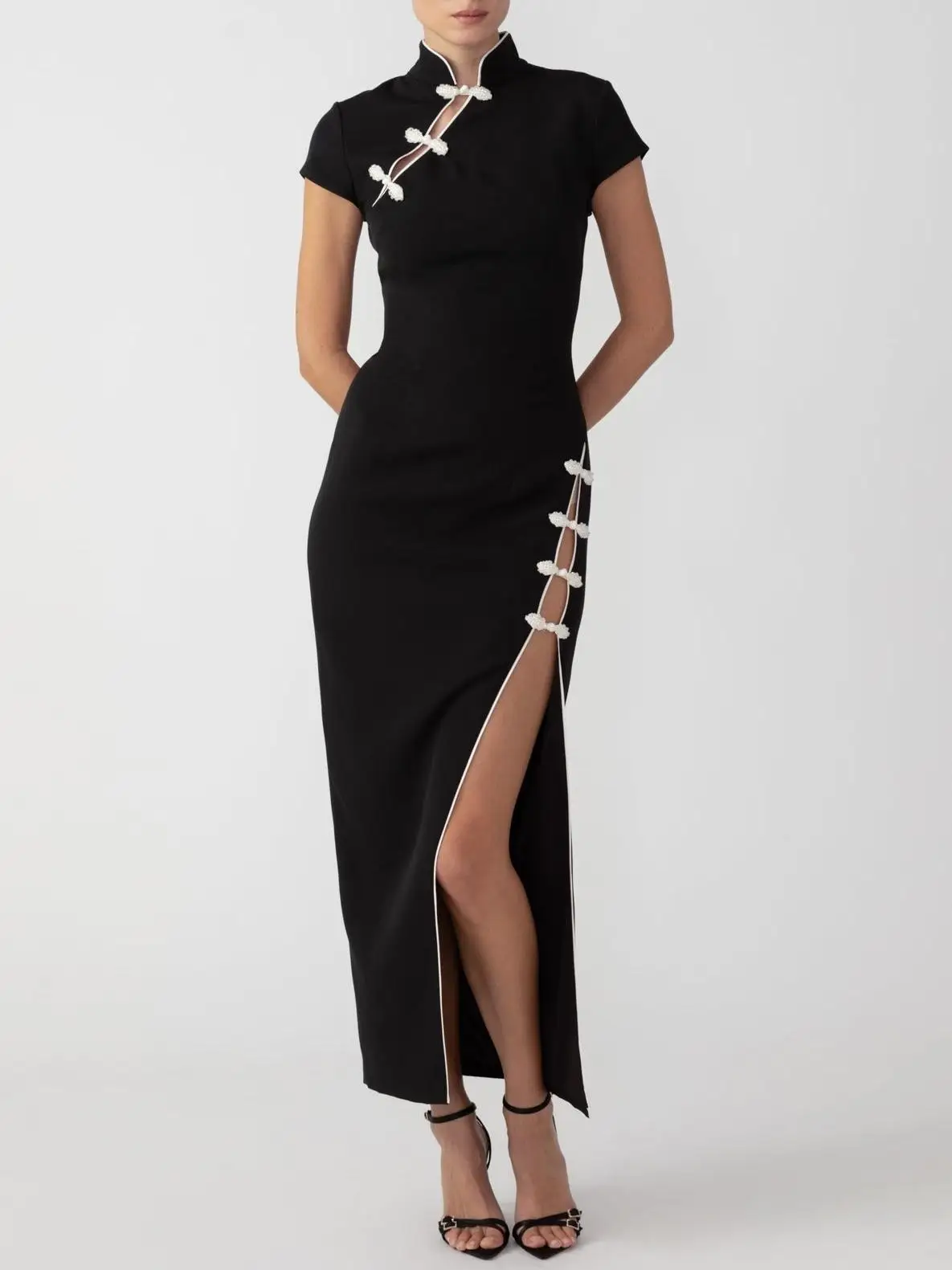 

Ele ort Sve High Waist Qipao Dr New Chinese Sle Slimming Long Skirt Casual Wear for Women Autumn New Arrival
