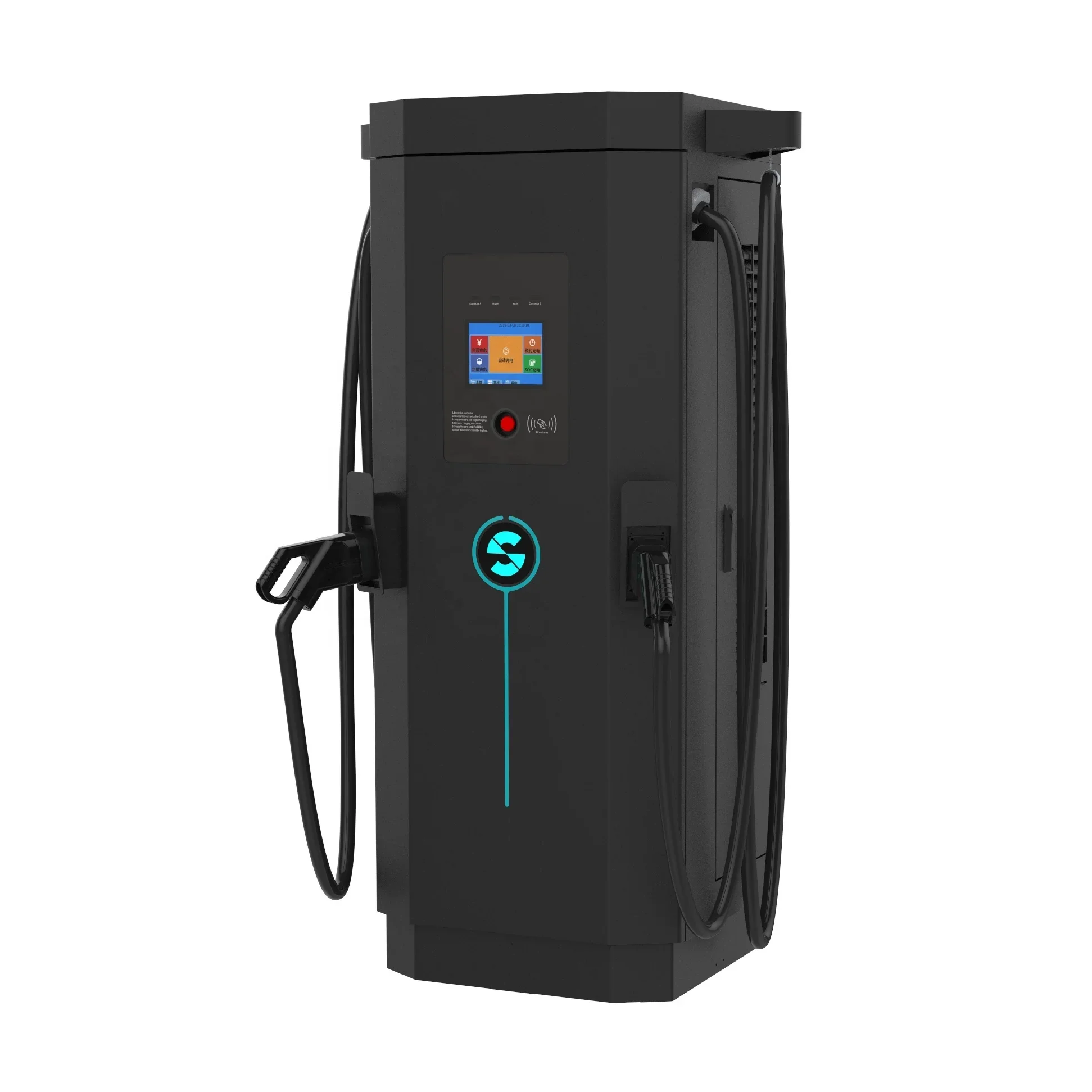 Estação de carregamento EV 60kw 120kw 1000V CCS CHAdeMO DC Carregador rápido para veículos elétricos Influução Carregamento rápido