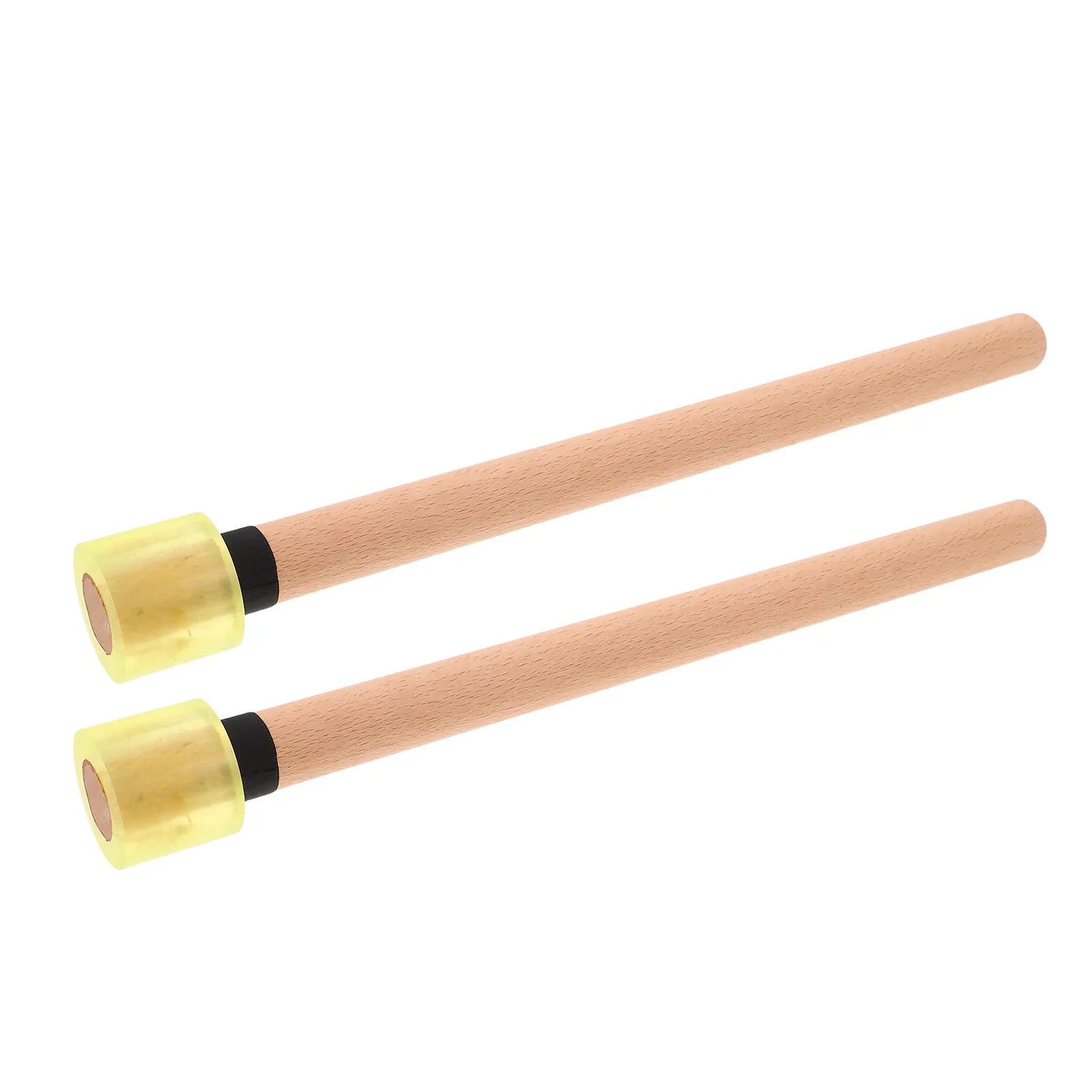 

1Pair Quiet Drum Sticks Rubber Tipped Wood Mallets for Drummers Beginners Silent Practice Learning Drumsticks Noise Cancelling
