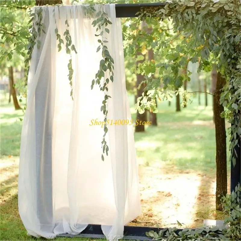 

Dxae Romance Pearls Chefon Arch Facdrop ​​Свадебное событие украшение арки занавес для крытого открытого использования цветы не