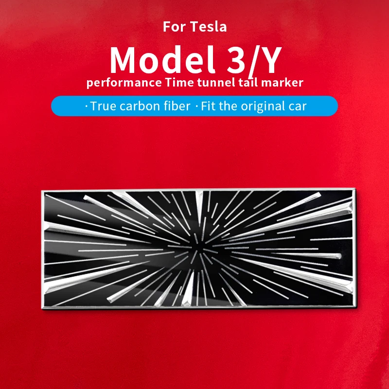 Emblem Stickers Model3 Highland Time Space Tunnel Logo Trunk Badge Decals For Tesla Model 3 Y S X 2017-2025 Accessories