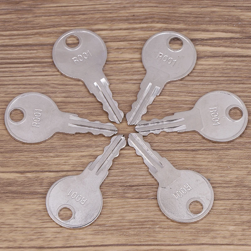6 uds R001 llave RV llaves de Camper compatibles con puerta de equipaje RV puerta del compartimento 230012 adecuada para RV