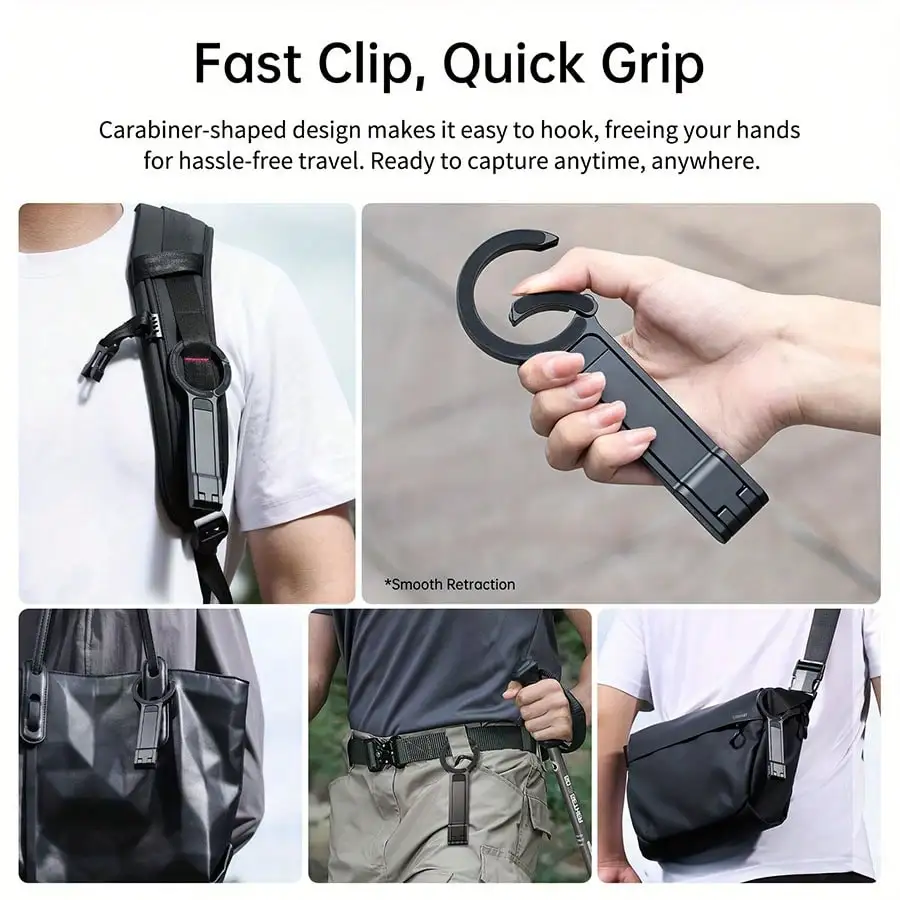 Alloy Metal Magnetic Phone Holder Tripod 360° Rotatable Foldable Car Desk Mount MagSafe Compatible With IPhone Android Navigation Live Stream Travel Mother's Day Gift view 5