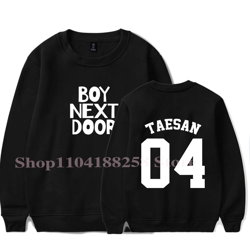 BOYNEXTDOOR Taesan crew neck sweatshirt Merch Women Men Long sleeve Fashion Casual Hooded Sweatshirts