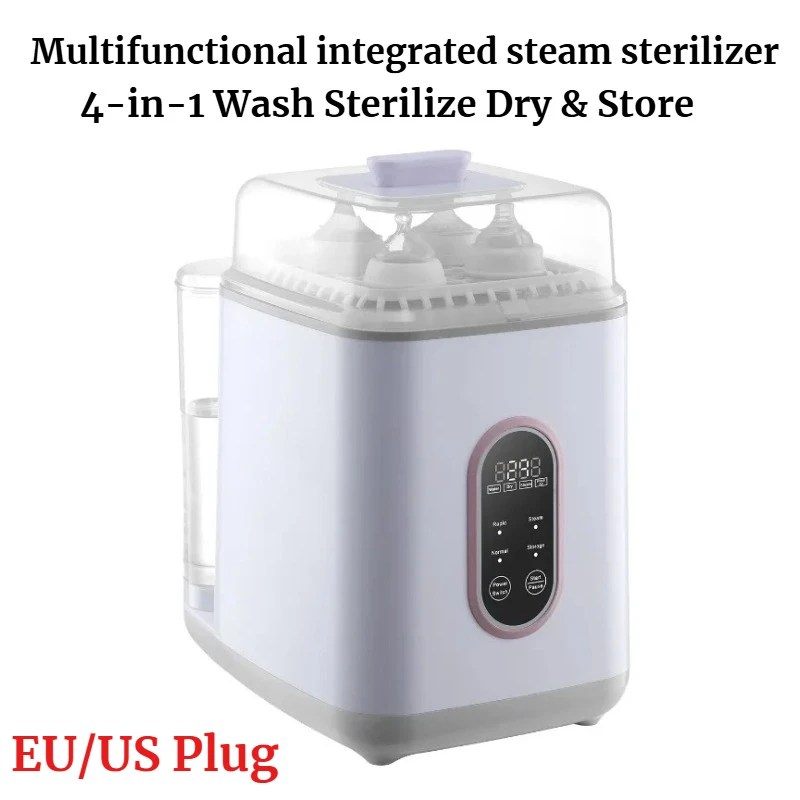 

US/EU Fully Automatic Baby Bottle Cleaning Disinfection and Drying Infant Disinfection Cabinet with Integrated Steam Technology