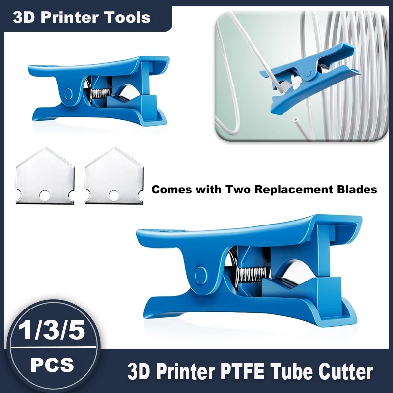 

PTFE Tube Cutter Mini Portable Pipe Cutter blade For 3D Printer Parts Tube Nylon PVC PU Cutting Tools For 3D Printer Bowden Tube