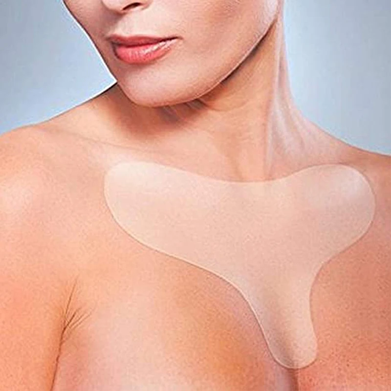 Reusable Silicone Wrinkle Removal Sticker Chest Neck Sticker Pad Anti Wrinkle Anti Aging Breast Lifting Chest Patch Flesh