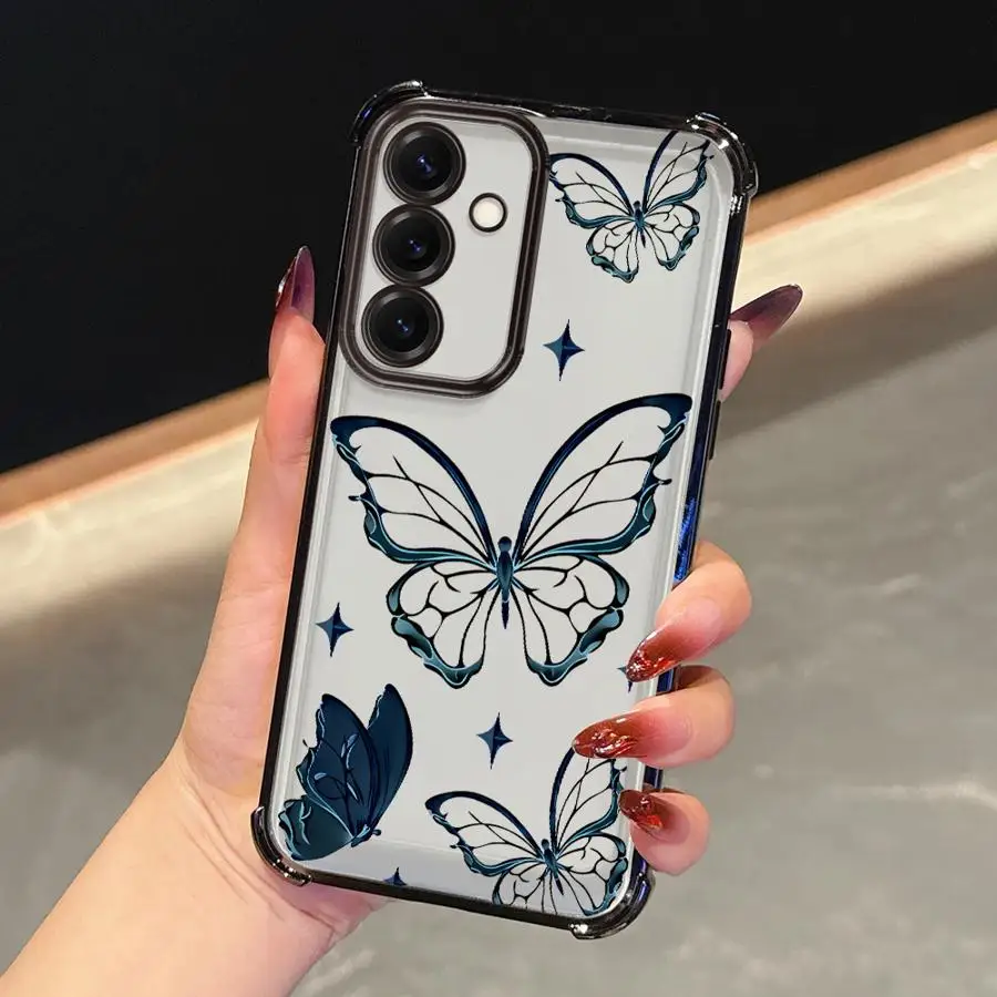 Phone Cover Case for Samsung Galaxy A16 A26 A25 A15 A35 A36 A13 A52 A17 A21s A33 A24 Cartoon Butterfly