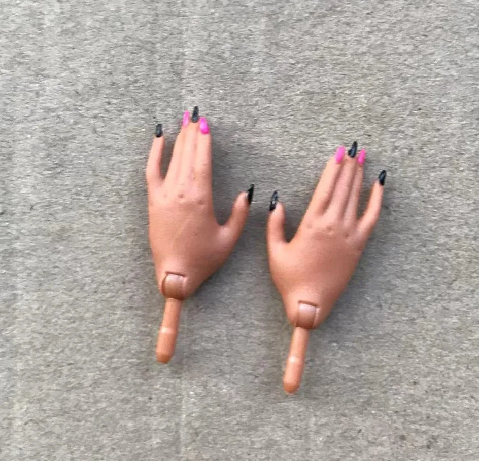 Original Doll Hands Shoes Boots Earrings Decors Doll Replacement White Beige Brown Hands Colorful Doll Accessories