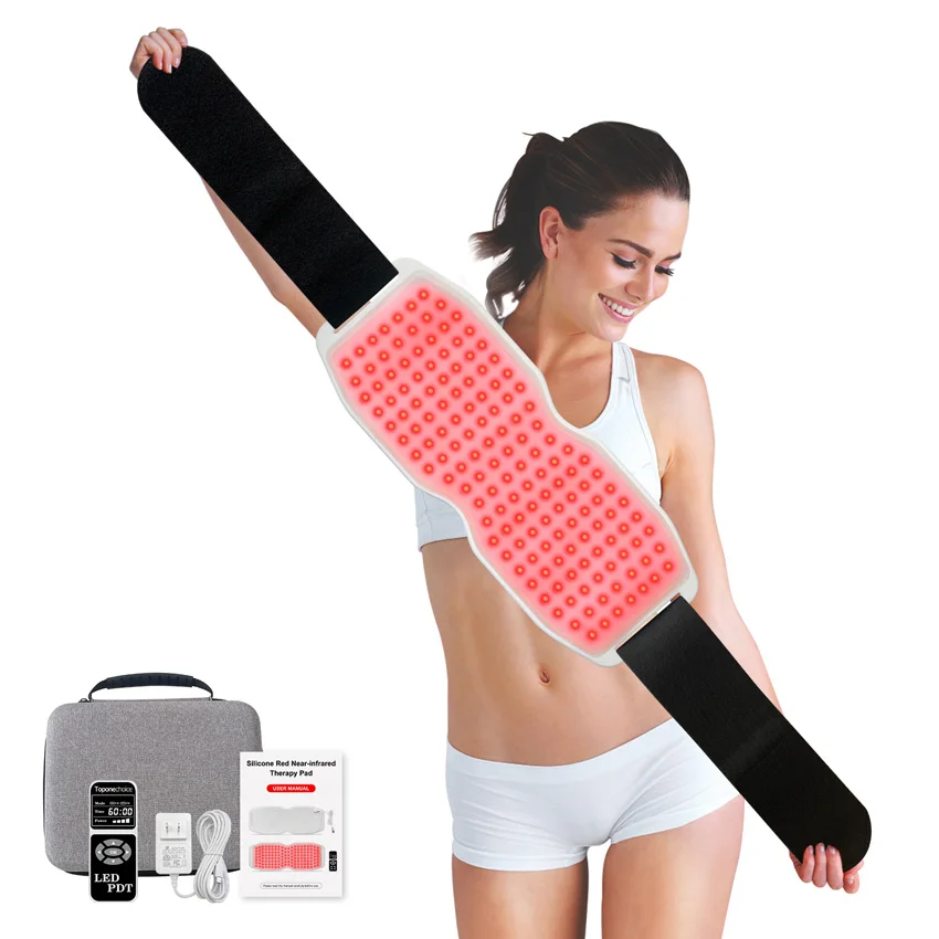 450PCS LED Red Light Therapy Belt 660nm 850nm 940nm Infrared Light Wave Recovery Muscle Pain Wound Repair Relief Shoulder Wrap