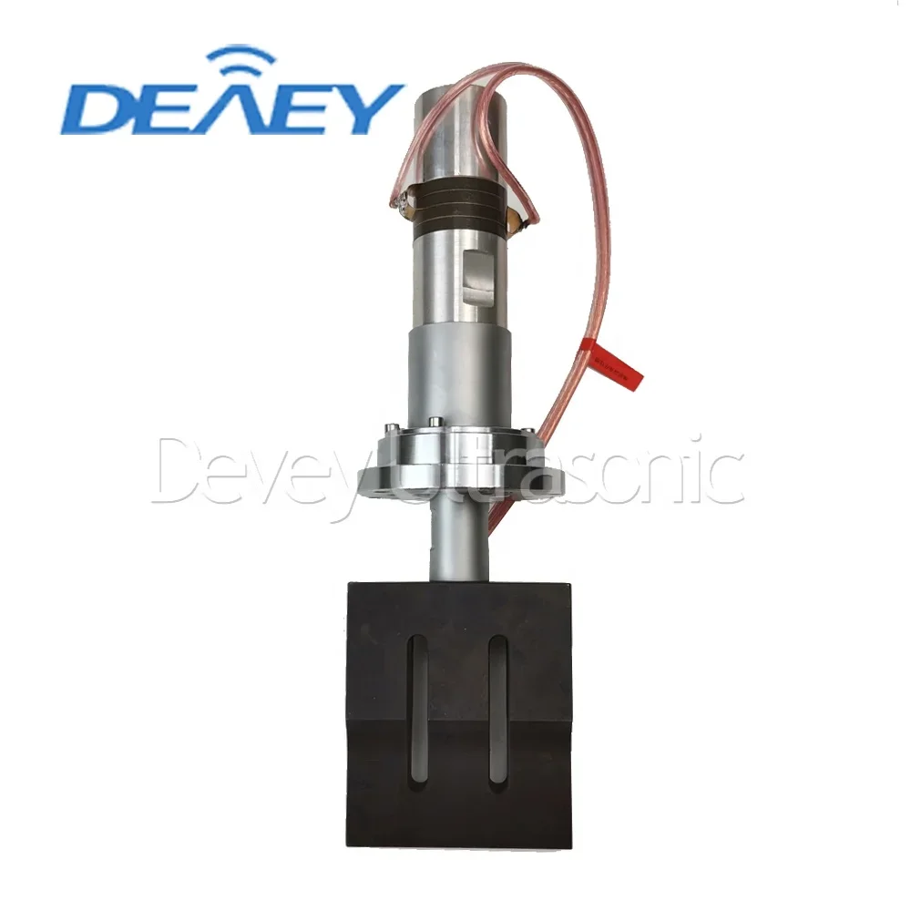 20khz Ultrasonic Mask Plastic Spot Welding Machine Ultrasonic Welding Transducer With flange Horn