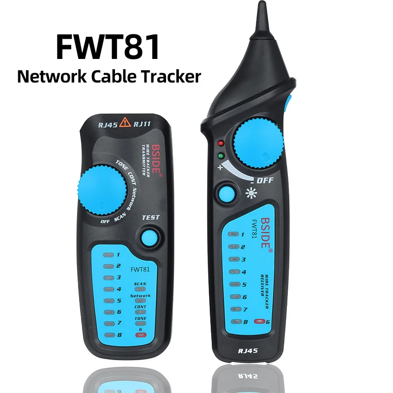 Network Cable Tracker Wire Tester RJ11 RJ45 Cat5 Cat6 Telephone Wire Tracker Tracer Toner Ethernet LAN Network Cable Tester