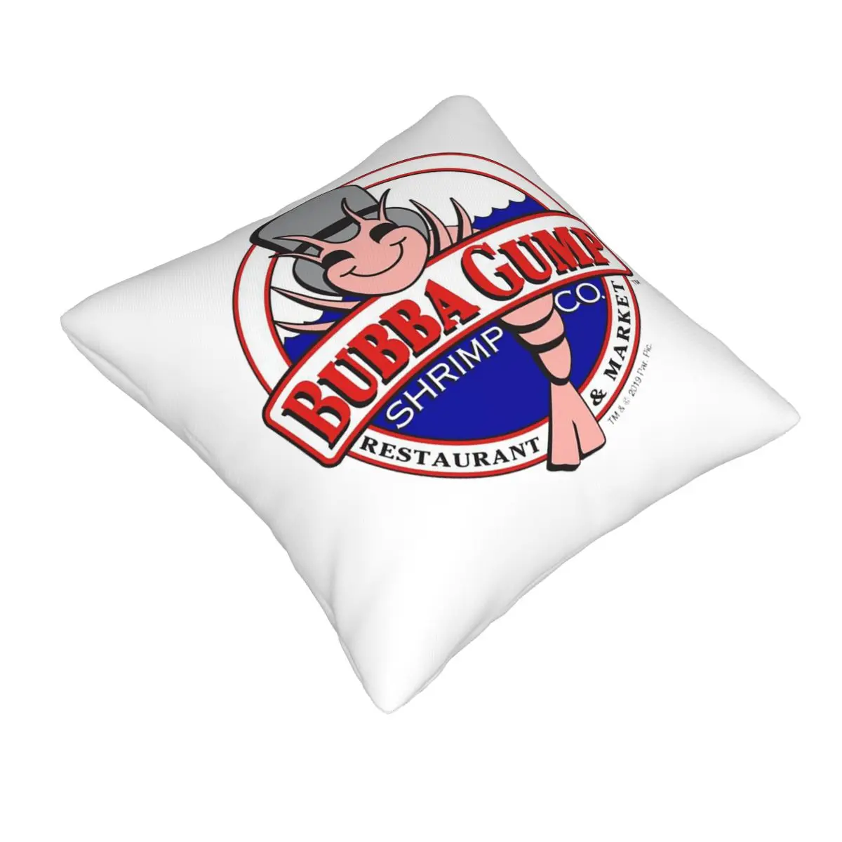 Bubba Gump Forest Shrimp Seafood Square Pillowcase Pillow Cover Cushion Zip Decorative Comfort Throw Pillow for Home Car