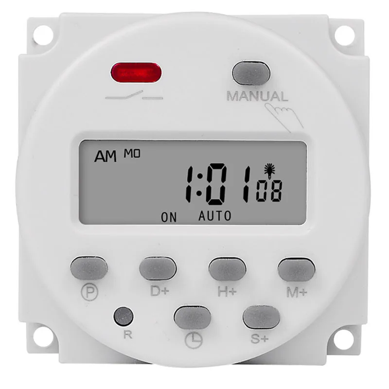 SINOTIMER 15.98 Inch LCD Digital Timer 5V DC 7 Days Programmable Time Switch CN101S-5V