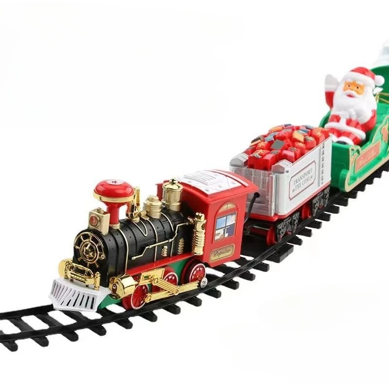 

Christmas Tree Ornaments Premium Train Set Hanging Track Electric Christmas Scene Arrangement Dress Up Pendant