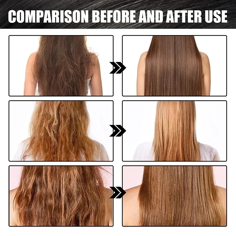 Professional Keratin Hair Mask Repair Damaged Hair Texture Anti Rolling 5 Seconds Magical Smooth Nourish Straighten Hair Care