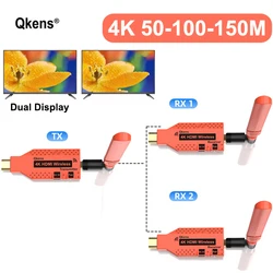 150m 4K Wireless HDMI Extender 1 To 2 Dual Display Wireless Video Transmitter Receiver Adapter for PC Laptop PS4 To TV Projector