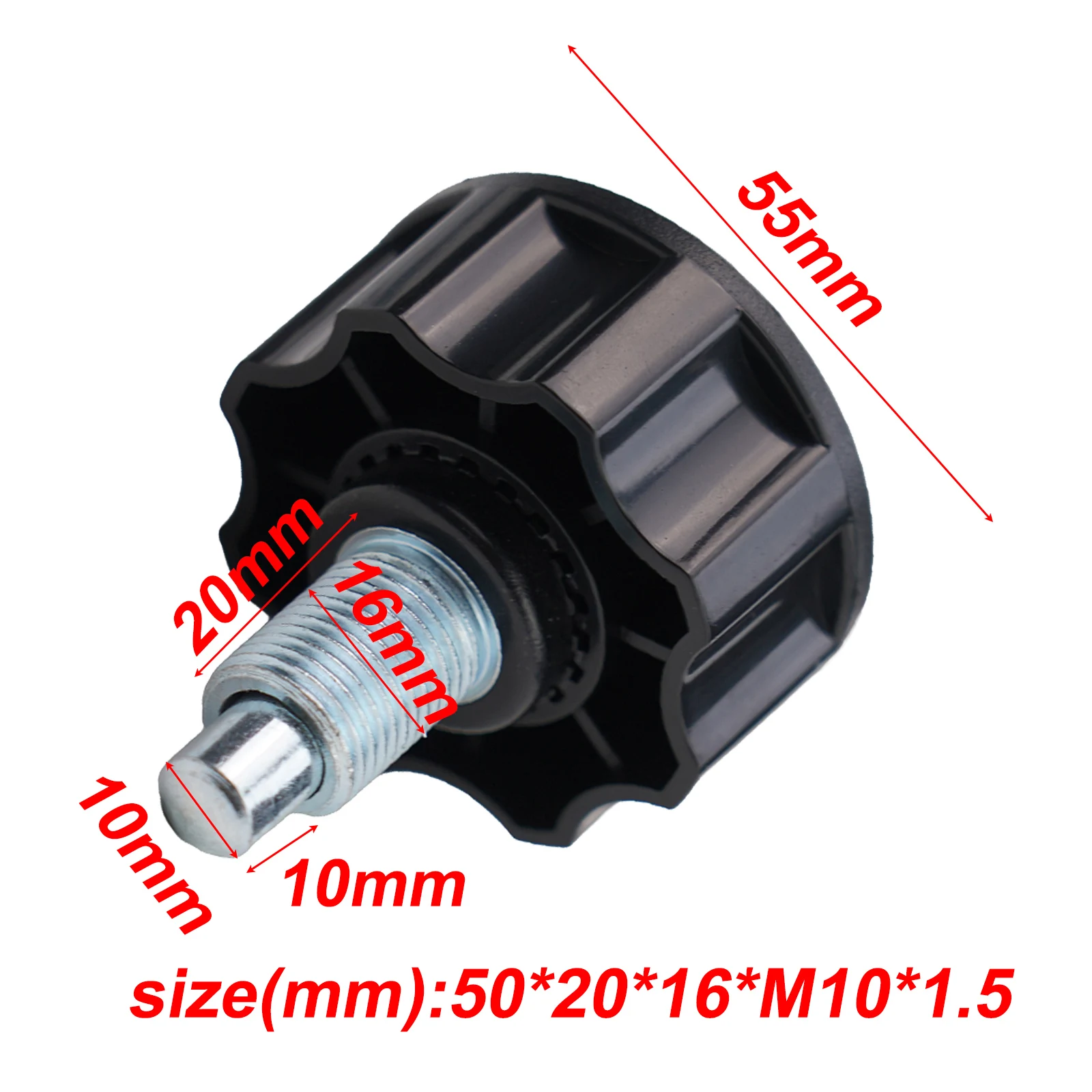 Replacement Pull Pin Spring Knob With M18-Screw For Exercise Bike Fitness Equipment Locking Pin Accessory Black