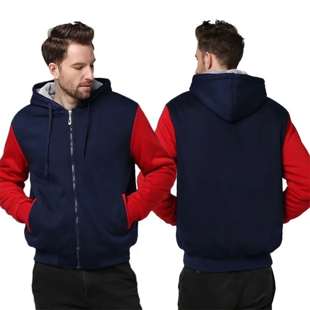 Herren Fleecejacke Camouflage verdicken Jacken Kapuzenmantel Winter Langarm Daunenmäntel Casual Streetwear Herren Hoodies – Detail 5