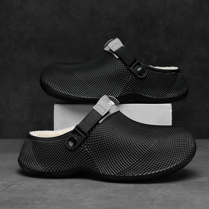 Men Slippers Comfortable Outdoor Cotton Padded Top Quality Brand Non Slip New Women Luxury Gift Work Designer House Winter Shoes