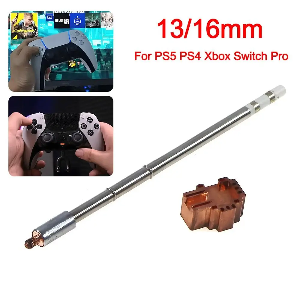 

Removable Joystick Soldering Iron Tip 13mm/16mm Universal T12 Heating Core Hallstick Desolder Tool for PS5/PS4/XBOX/Switch Pro