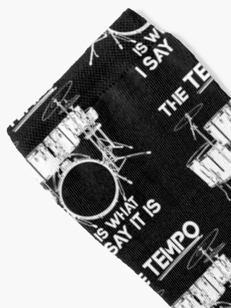 The Tempo Is What I say It Is Drummer Socks essential gift retro Socks Men's Women's