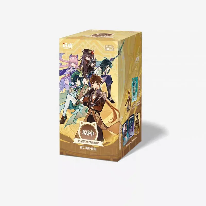 Hot Genshin Impact Game Seven Saints Call Battle Card Game Accessoires Card Supplement Pakket Card Verzamelen Hobby Game Card