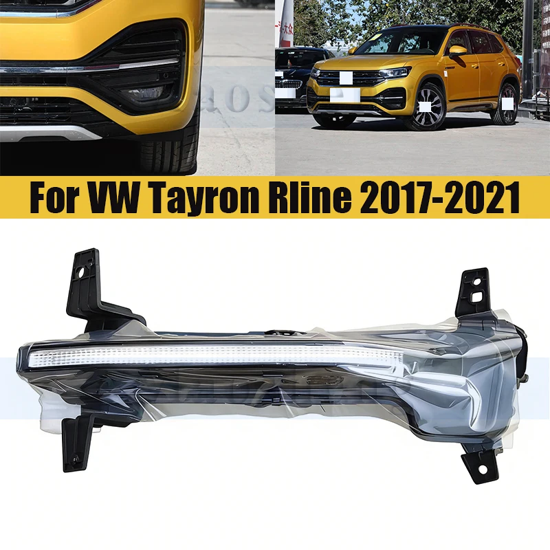 

Front Bumper Daytime Running Light Day Light For VW Tayron Rline 2017-2021 Daytime Running Lamp Driving FogLamp